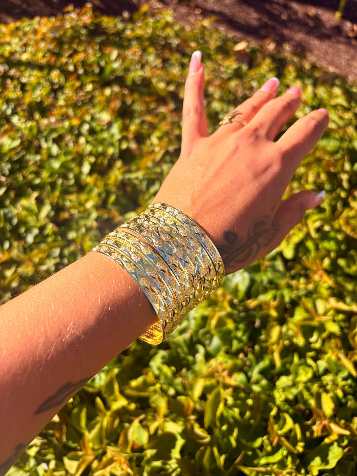 Small Pack Gold Bangles