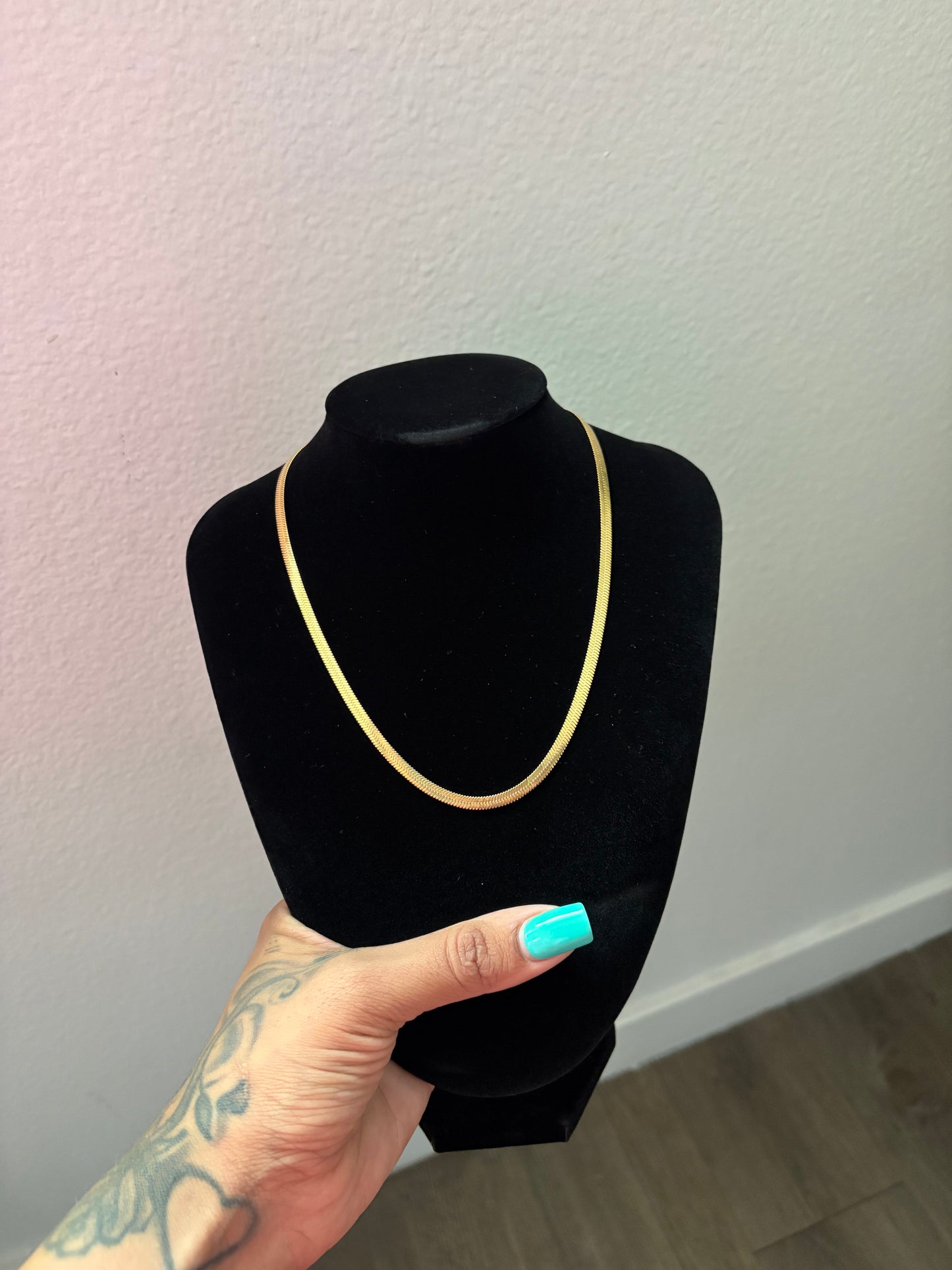 14k Gold Filled Herringbone Snake Chain 4mm