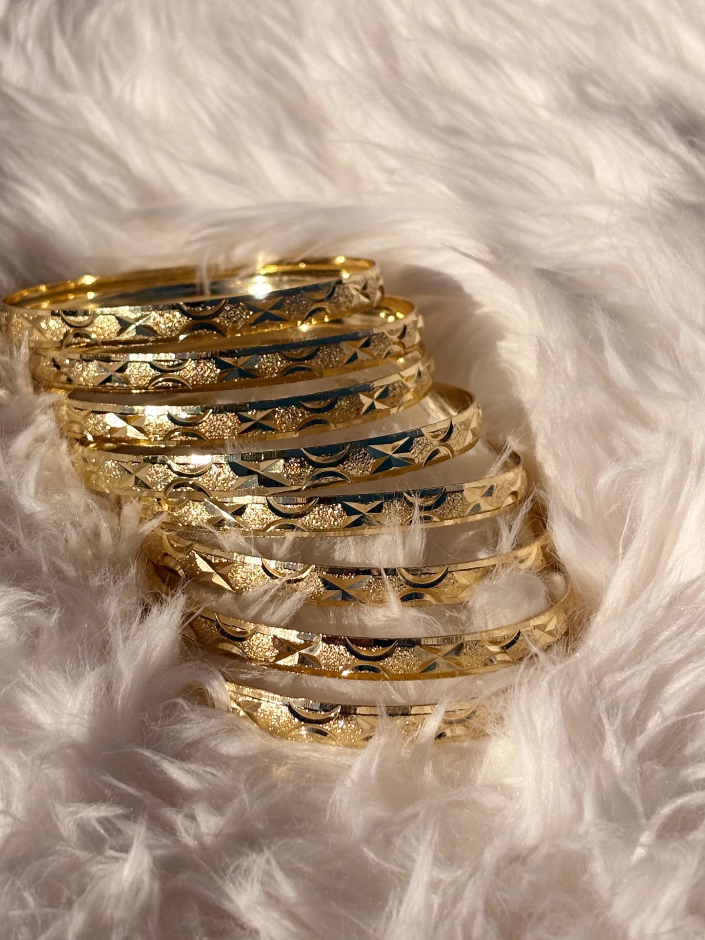 Small Pack Gold Bangles