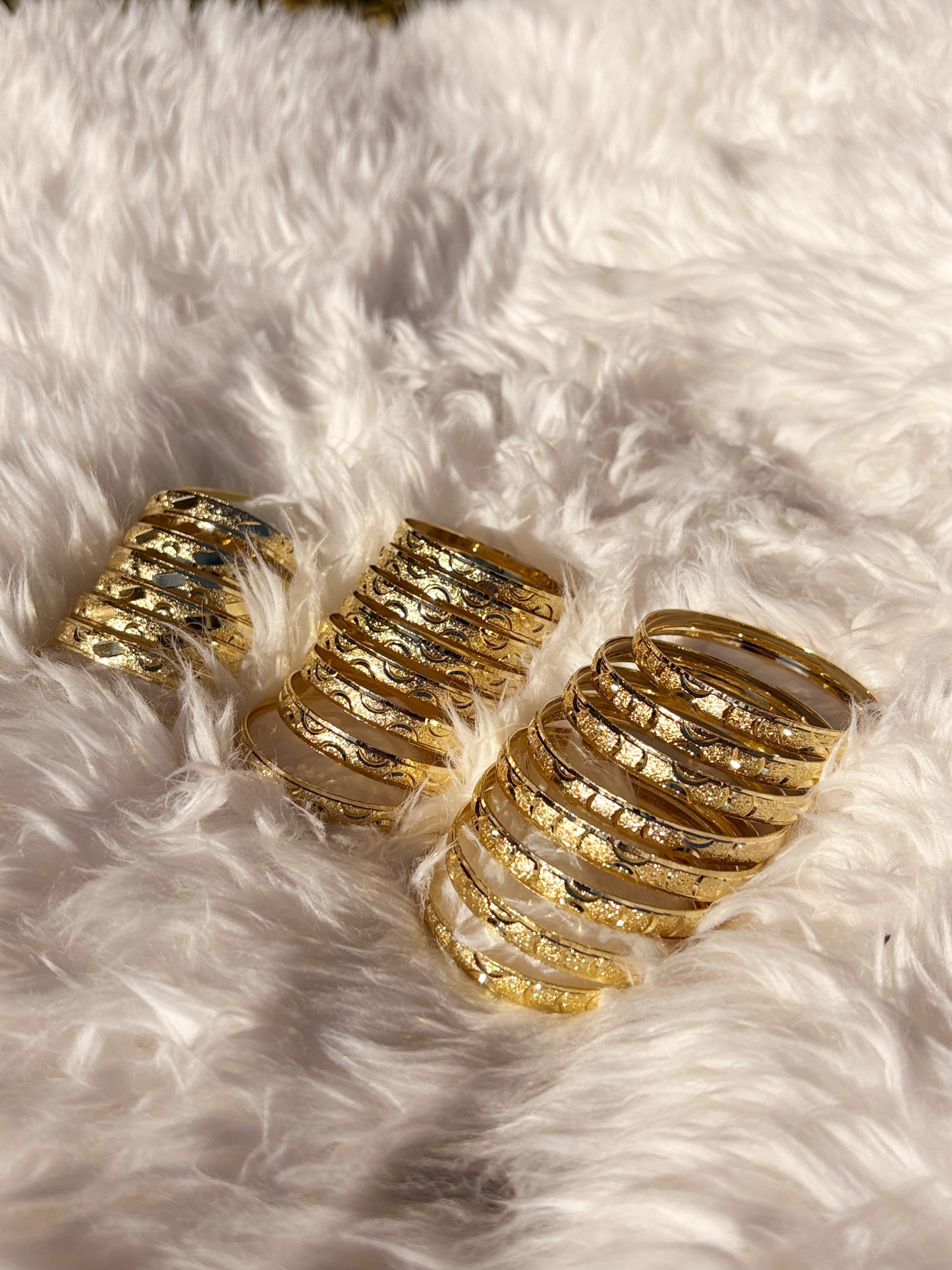 Small Pack Gold Bangles
